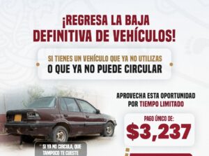 Vuelve el programa de Baja Definitiva de Vehículos en Desuso del SATES